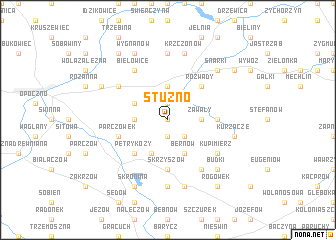 map of Stużno