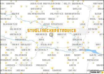 map of Stvolínecké Petrovice