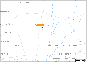 map of Subadero