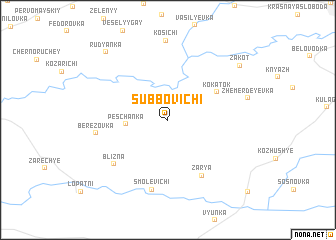 map of Subbovichi