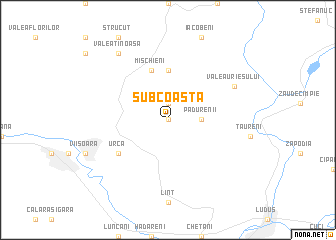 map of Sub Coastă