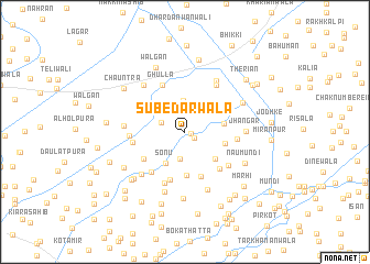 map of Sūbedārwāla