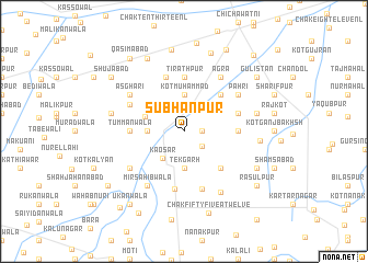 map of Subhānpur