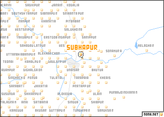 map of Subhāpur