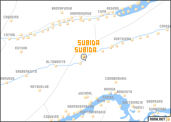 map of Subida