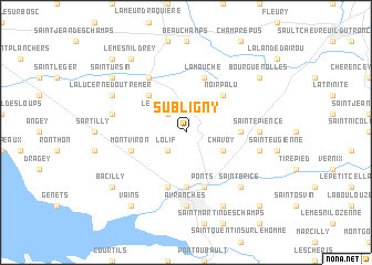 map of Subligny