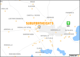 map of Suburban Heights