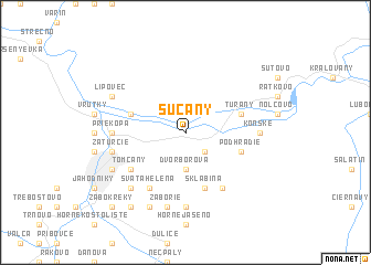 map of Sučany