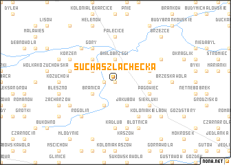map of Sucha Szlachecka