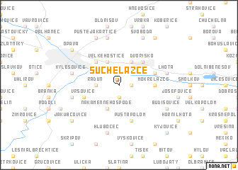 map of Suché Lazce