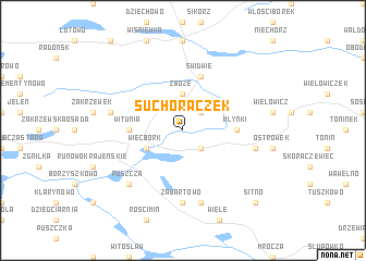 map of Suchorączek