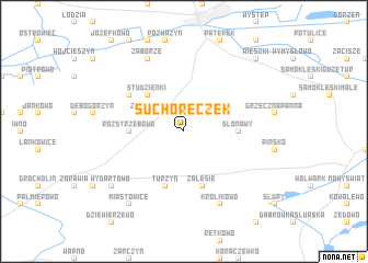 map of Suchoręczek