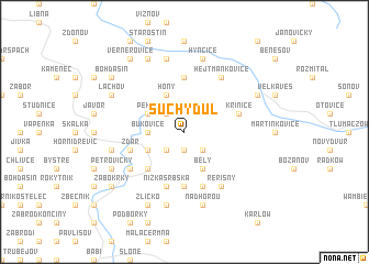 map of Suchý Dŭl