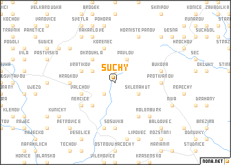 map of Suchý