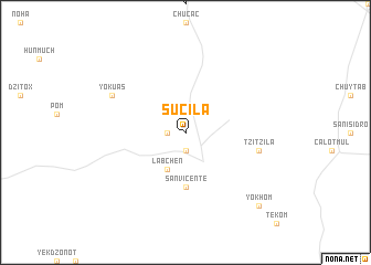 map of Sucilá