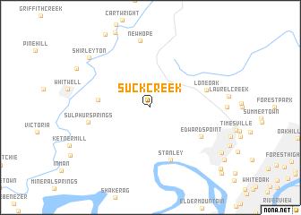 map of Suck Creek
