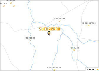 map of Suçuarana