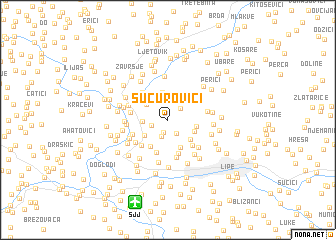 map of Šućurovići