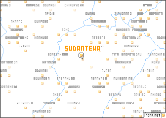 map of Sudantewa
