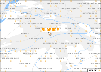 map of Südende