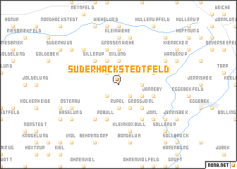 map of Süderhackstedtfeld