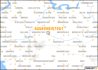 map of Süderheistedt