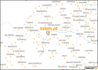 map of Sudimlja