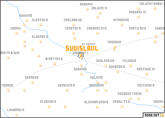 map of Sudislavl\