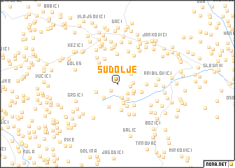 map of Sudolje