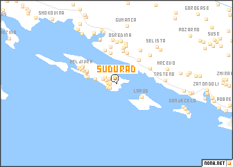 map of Suđurađ