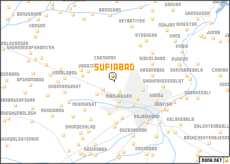 map of Şūfīābād