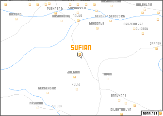 map of Şūfīān