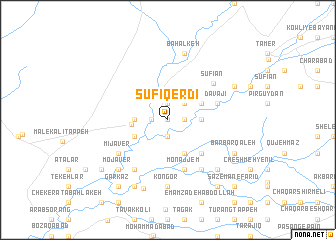 map of Şūfī Qerdī