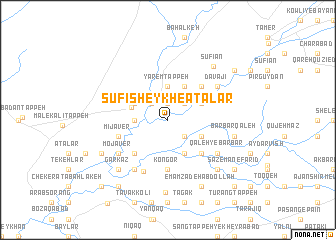 map of Şūfī Sheykh-e ‘Aţālar