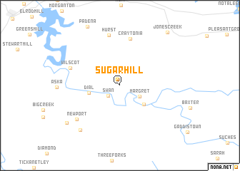 map of Sugar Hill