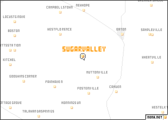 map of Sugar Valley