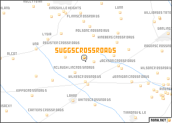 map of Suggs Crossroads