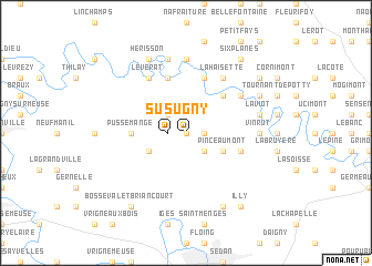 map of Sugny