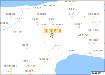 map of Sugören