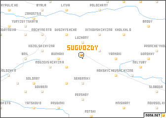map of Sugvozdy