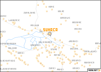 map of Suhača