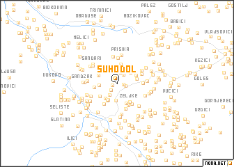map of Suhodol