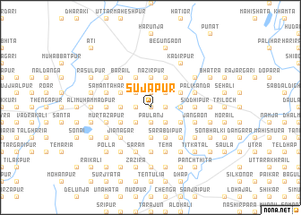 map of Sujāpur