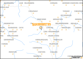 map of Sukamantri