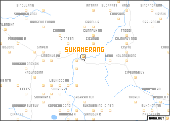 map of Sukamerang