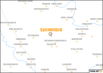 map of Sukhanovo