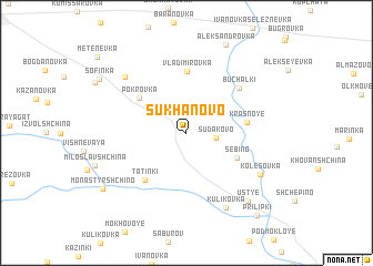 map of Sukhanovo