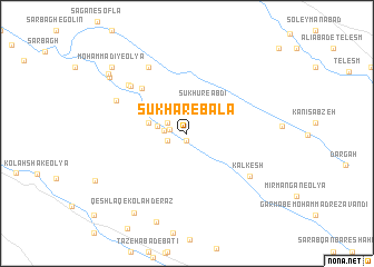 map of Sūkhar-e Bālā