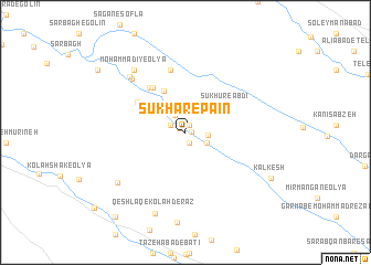 map of Sūkhar-e Pā\