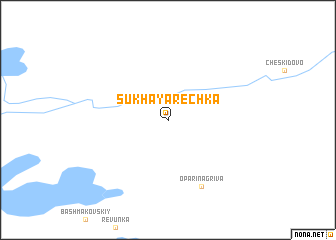 map of Sukhaya Rechka